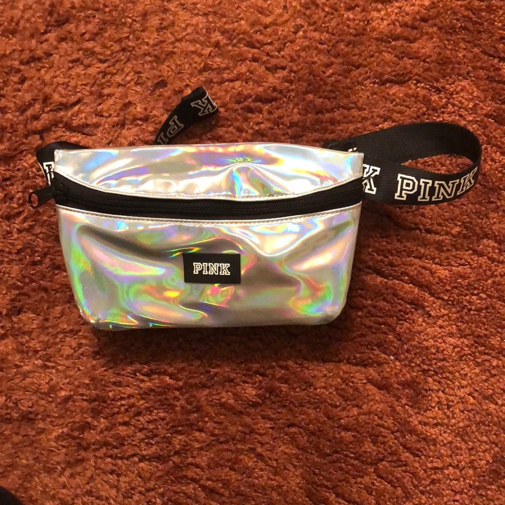 Holographic VS Pink fanny pack